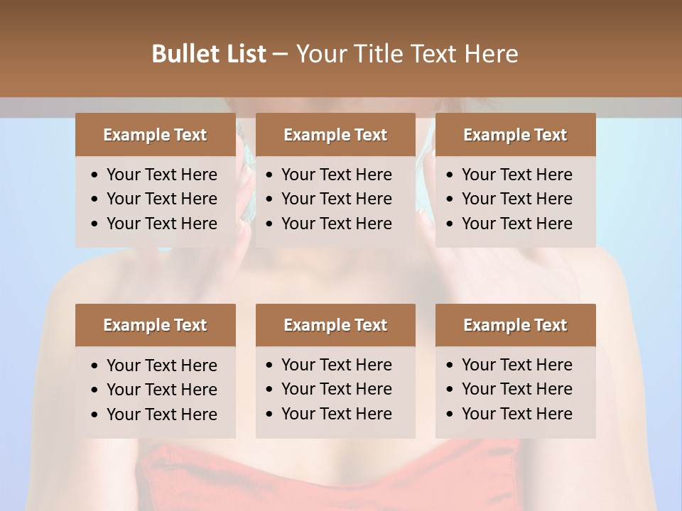 Frightened Girl PowerPoint Template