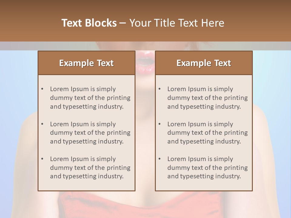 Frightened Girl PowerPoint Template