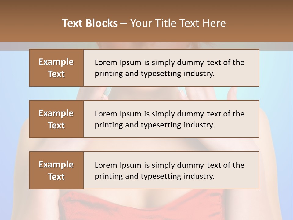 Frightened Girl PowerPoint Template