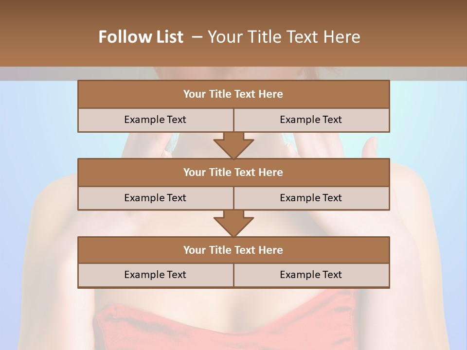 Frightened Girl PowerPoint Template