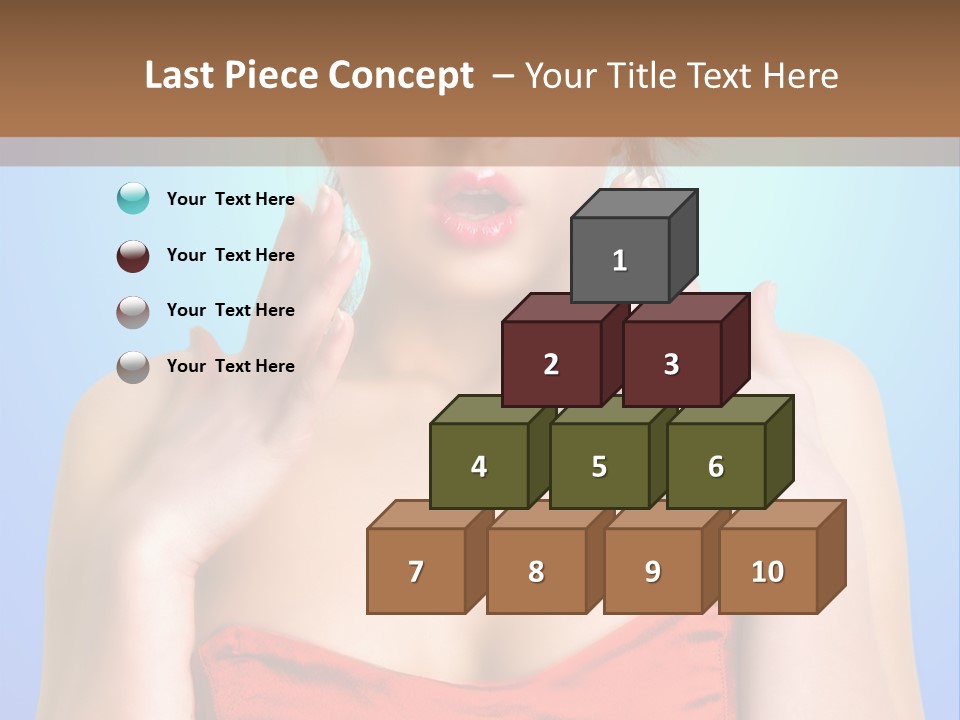 Frightened Girl PowerPoint Template