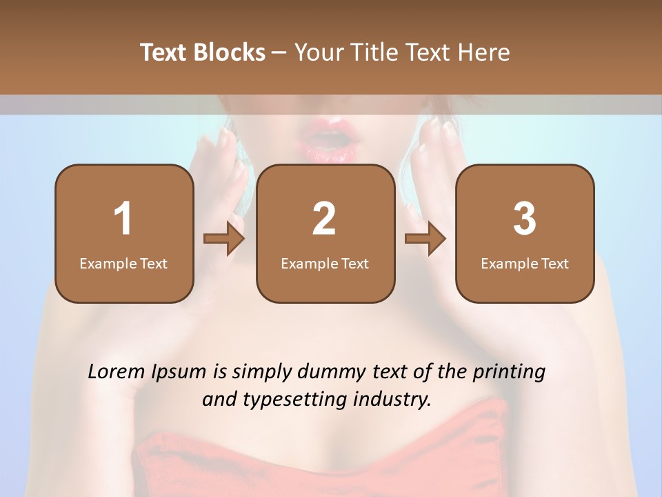 Frightened Girl PowerPoint Template