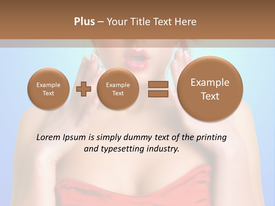 Frightened Girl PowerPoint Template