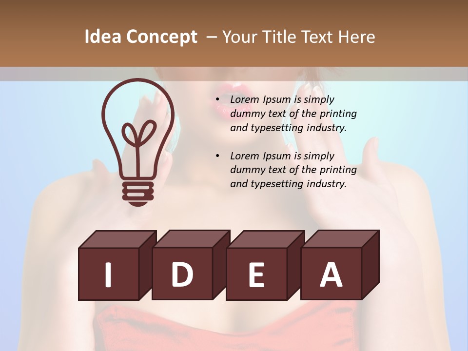 Frightened Girl PowerPoint Template