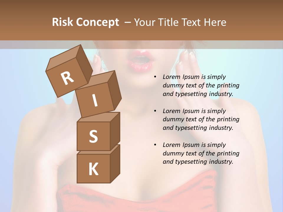 Frightened Girl PowerPoint Template