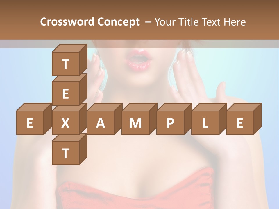 Frightened Girl PowerPoint Template