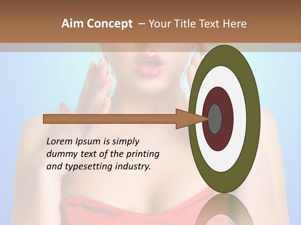 Frightened Girl PowerPoint Template