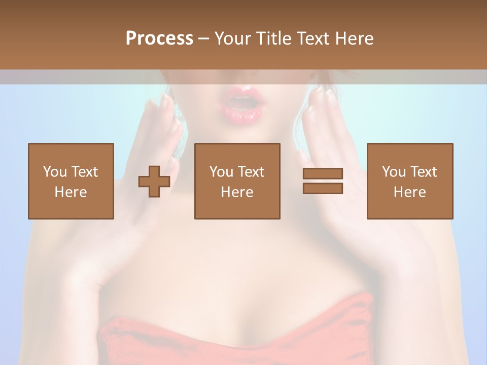Frightened Girl PowerPoint Template