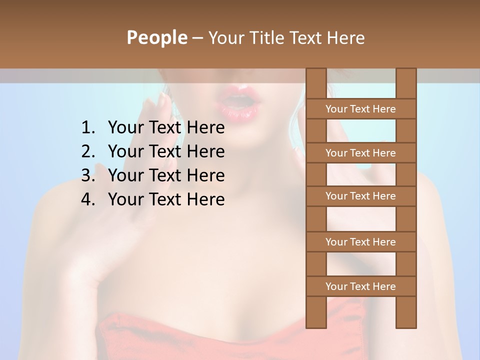 Frightened Girl PowerPoint Template