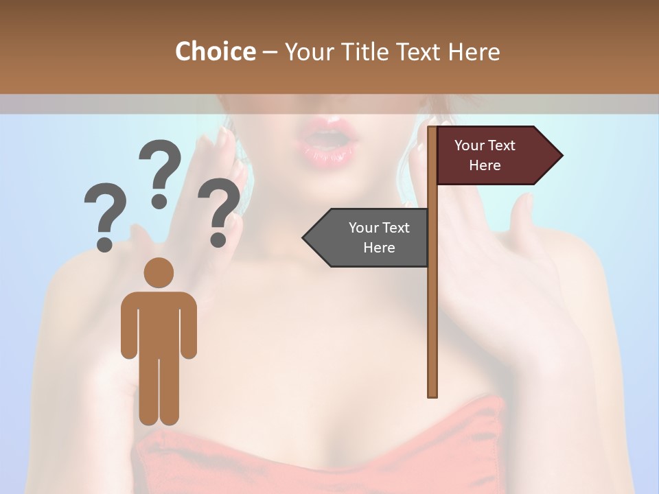 Frightened Girl PowerPoint Template