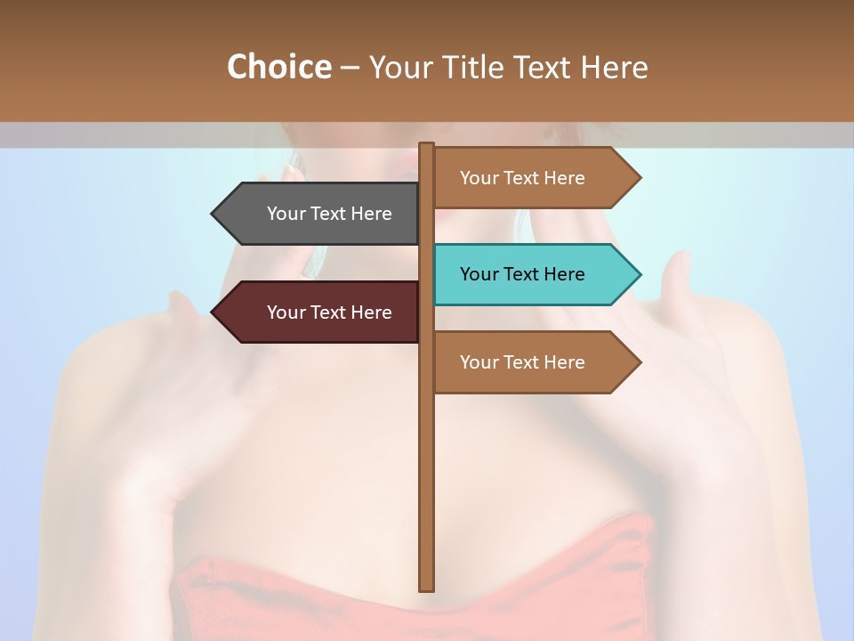 Frightened Girl PowerPoint Template