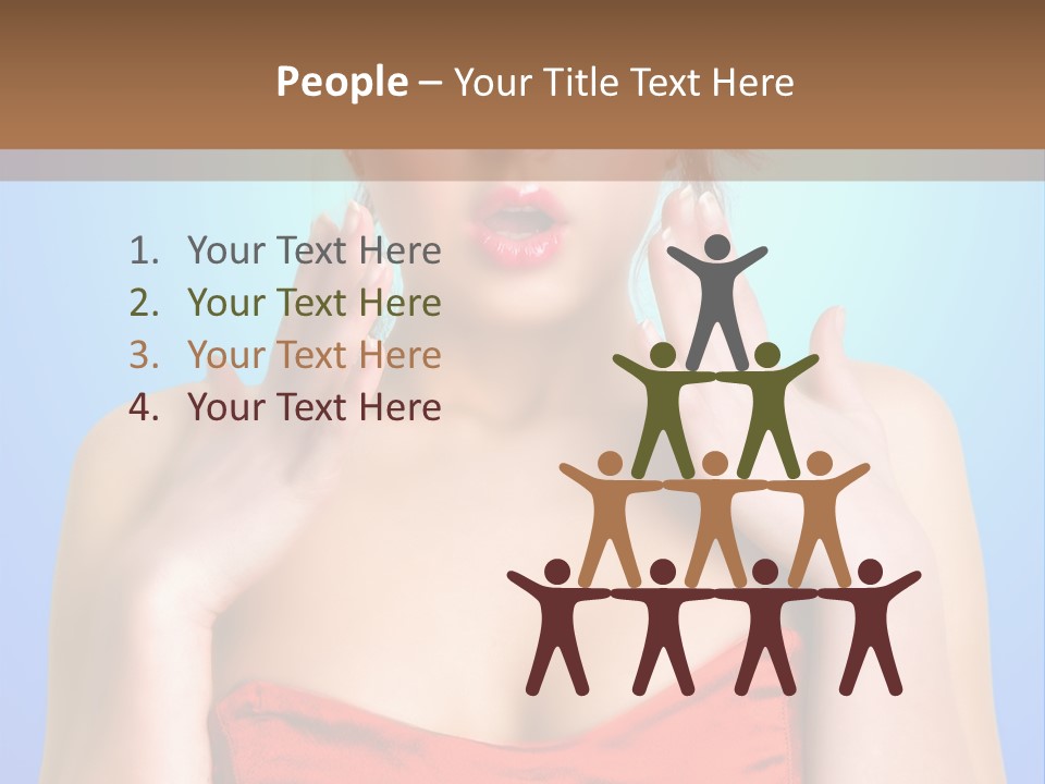 Frightened Girl PowerPoint Template