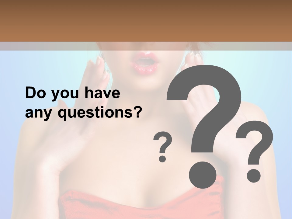 Frightened Girl PowerPoint Template