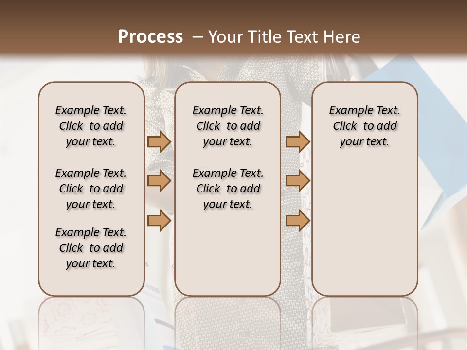 Woman Shopping In Mall Carrying Bags PowerPoint Template