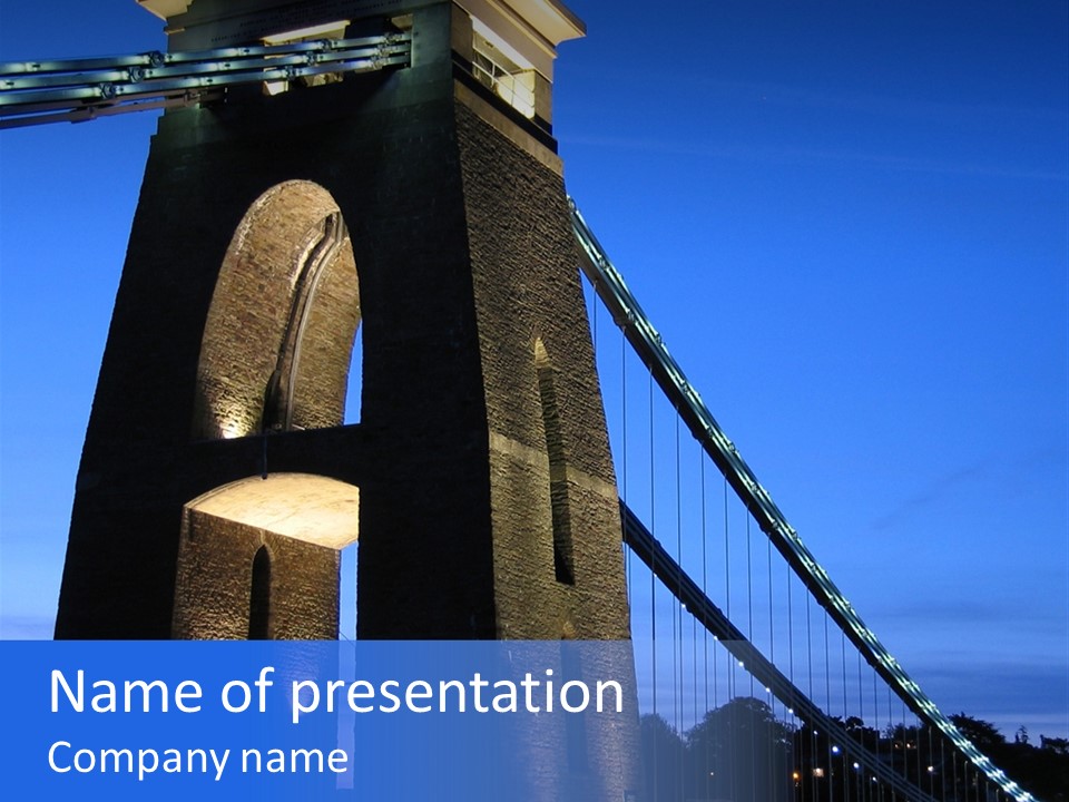 Clifton Suspension Bridge PowerPoint Template