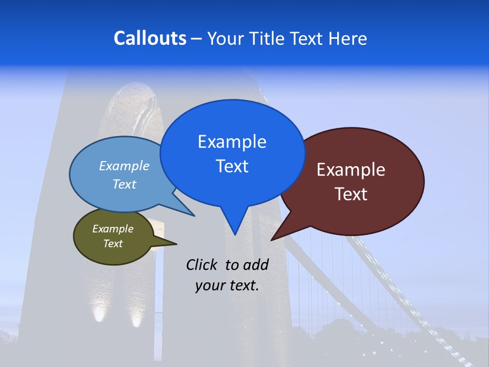Clifton Suspension Bridge PowerPoint Template