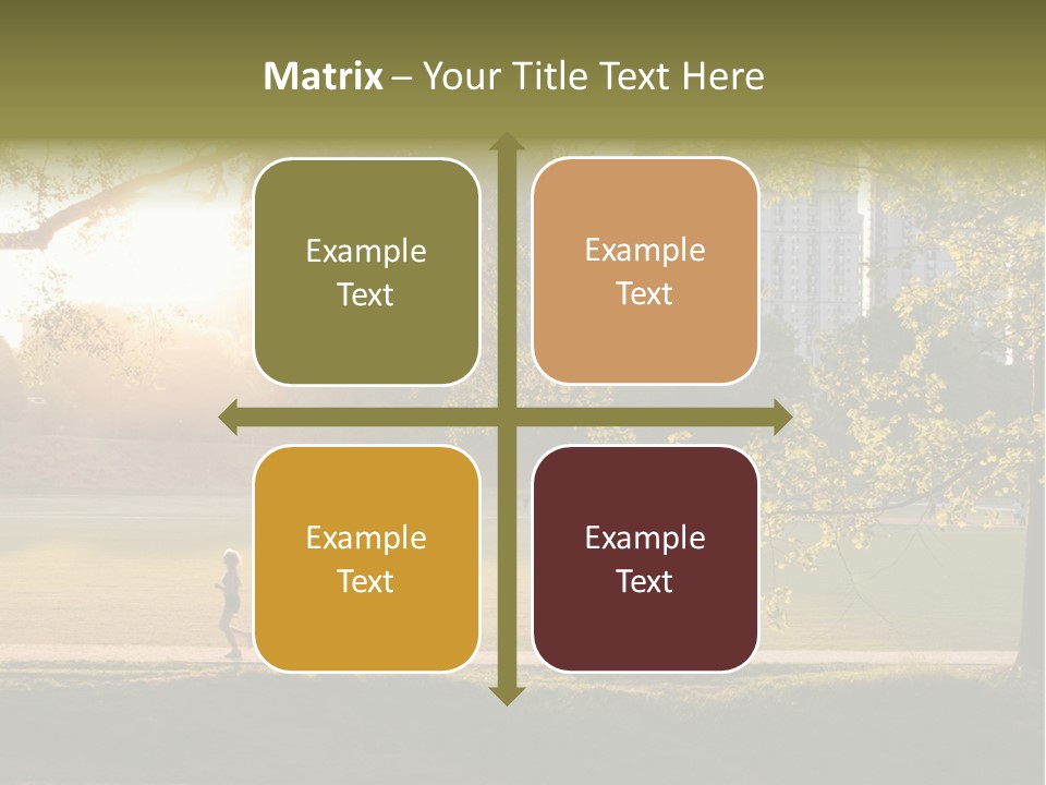 Piedmont Park In Atlanta, Georgia PowerPoint Template