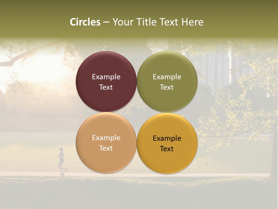 Piedmont Park In Atlanta, Georgia PowerPoint Template