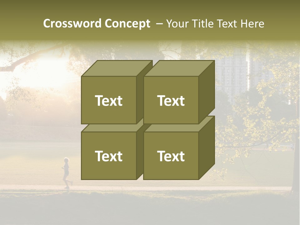 Piedmont Park In Atlanta, Georgia PowerPoint Template