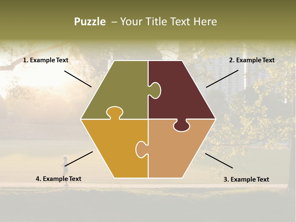 Piedmont Park In Atlanta, Georgia PowerPoint Template