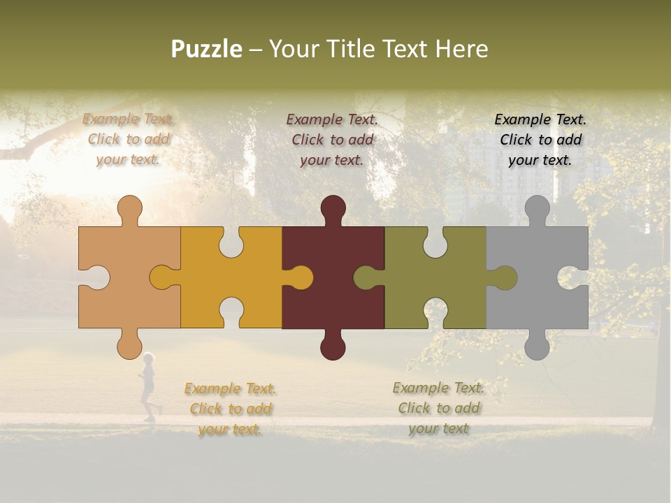 Piedmont Park In Atlanta, Georgia PowerPoint Template