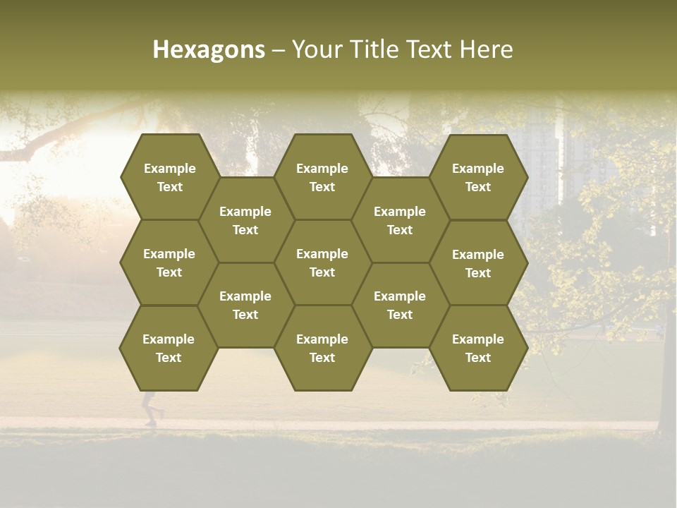 Piedmont Park In Atlanta, Georgia PowerPoint Template