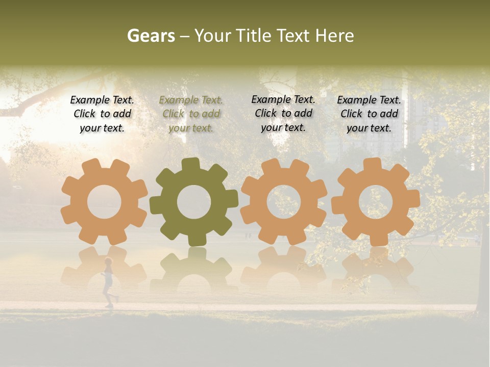 Piedmont Park In Atlanta, Georgia PowerPoint Template