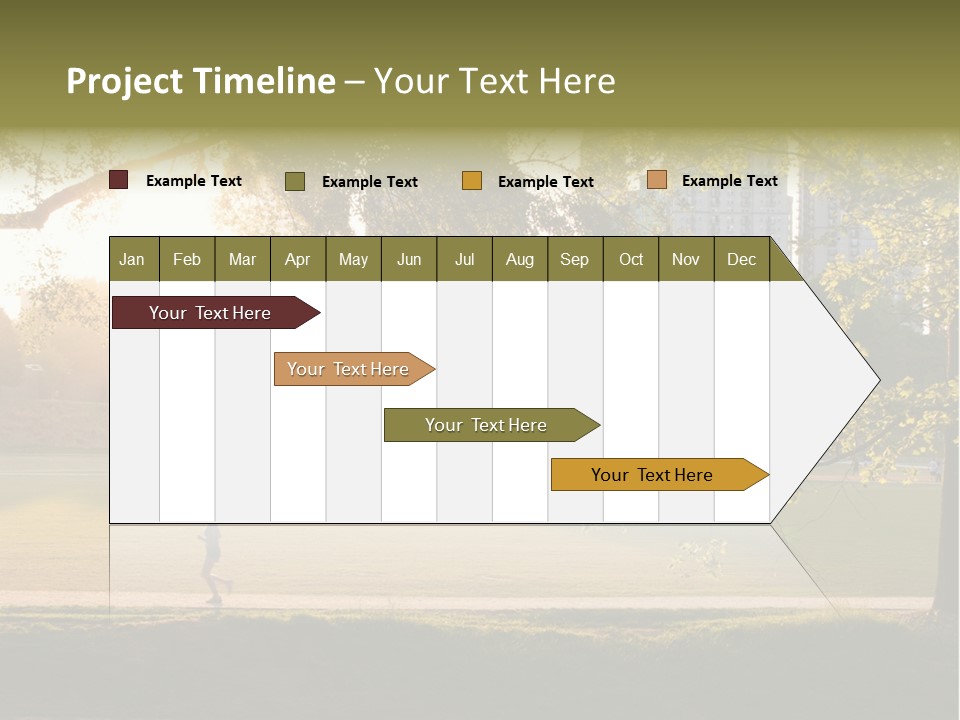 Piedmont Park In Atlanta, Georgia PowerPoint Template