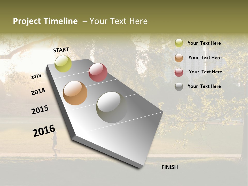 Piedmont Park In Atlanta, Georgia PowerPoint Template