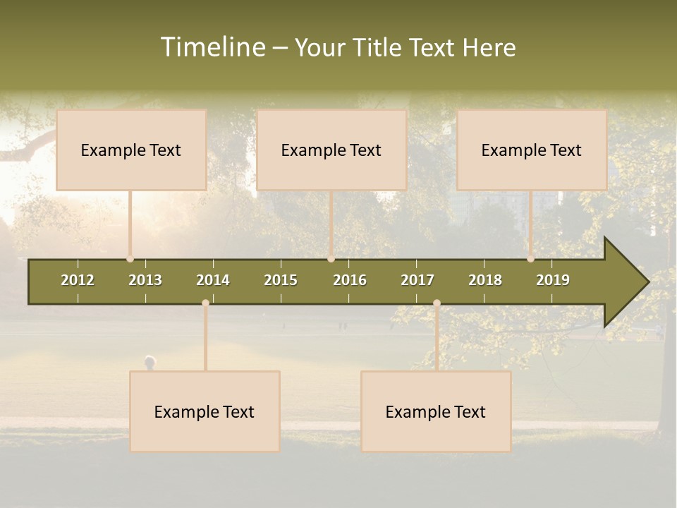 Piedmont Park In Atlanta, Georgia PowerPoint Template