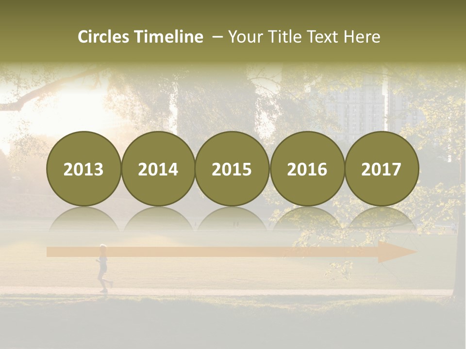 Piedmont Park In Atlanta, Georgia PowerPoint Template