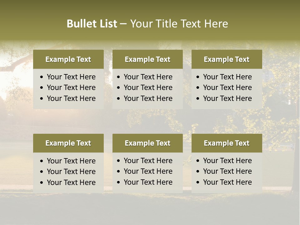 Piedmont Park In Atlanta, Georgia PowerPoint Template