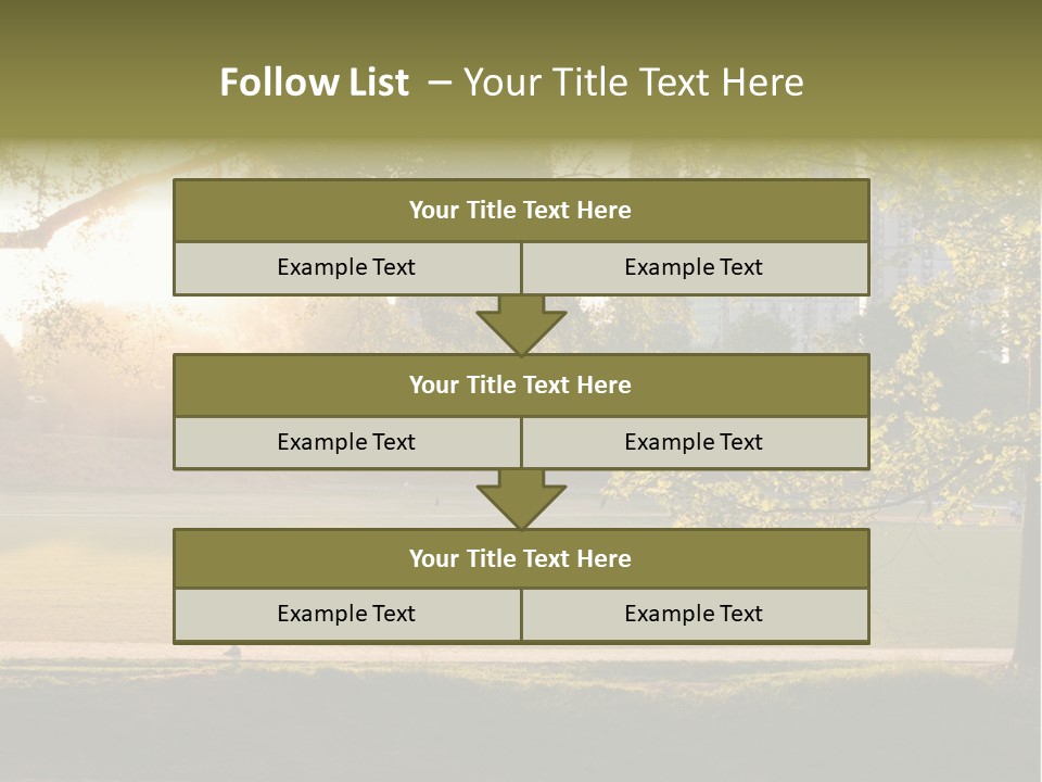 Piedmont Park In Atlanta, Georgia PowerPoint Template