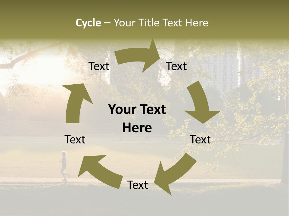 Piedmont Park In Atlanta, Georgia PowerPoint Template