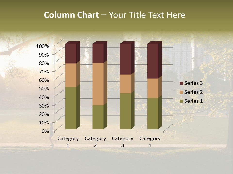Piedmont Park In Atlanta, Georgia PowerPoint Template
