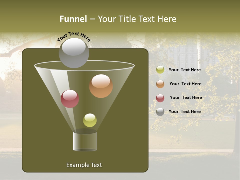 Piedmont Park In Atlanta, Georgia PowerPoint Template