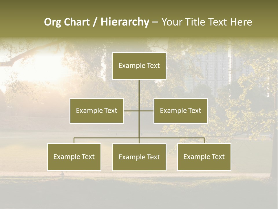 Piedmont Park In Atlanta, Georgia PowerPoint Template