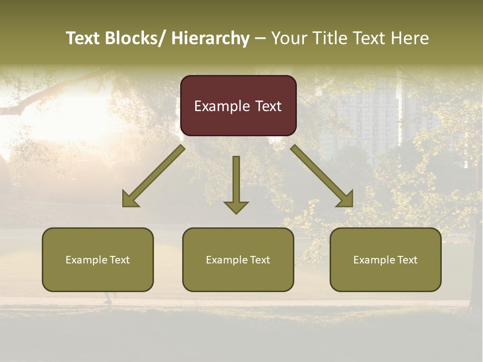 Piedmont Park In Atlanta, Georgia PowerPoint Template