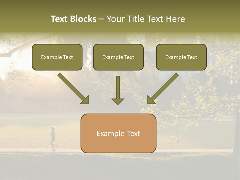 Piedmont Park In Atlanta, Georgia PowerPoint Template