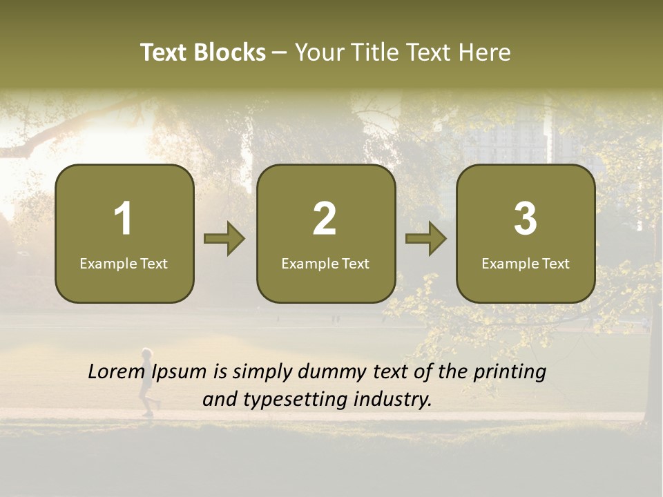 Piedmont Park In Atlanta, Georgia PowerPoint Template