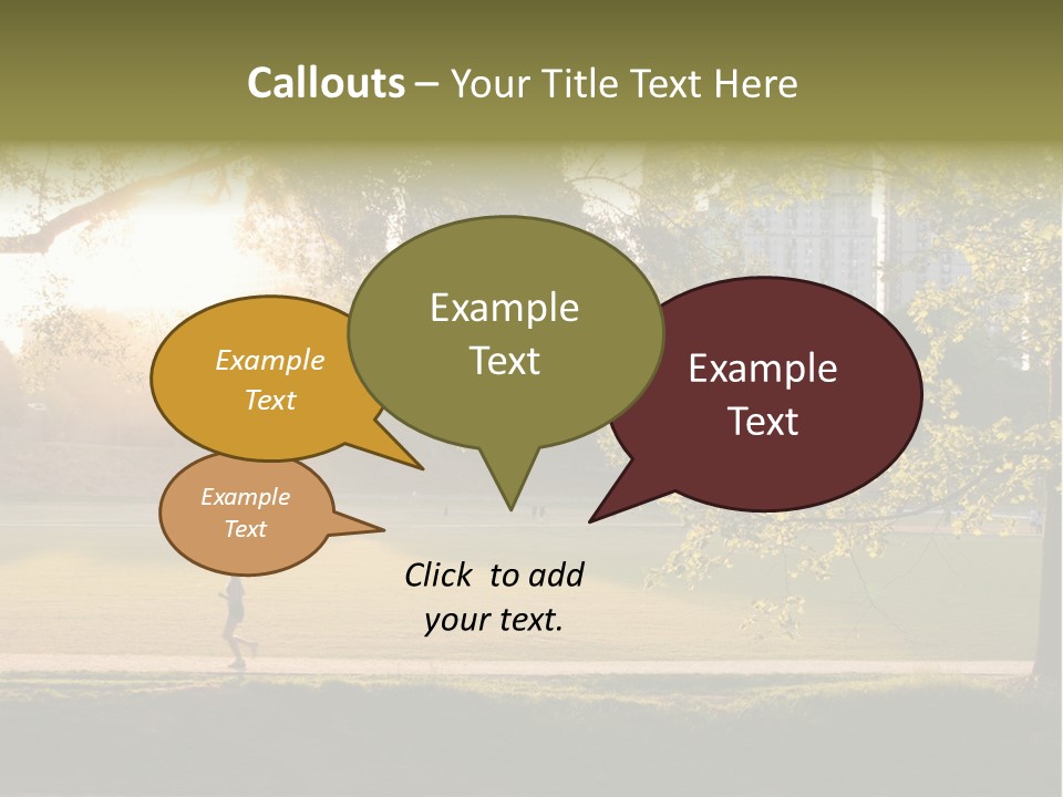 Piedmont Park In Atlanta, Georgia PowerPoint Template