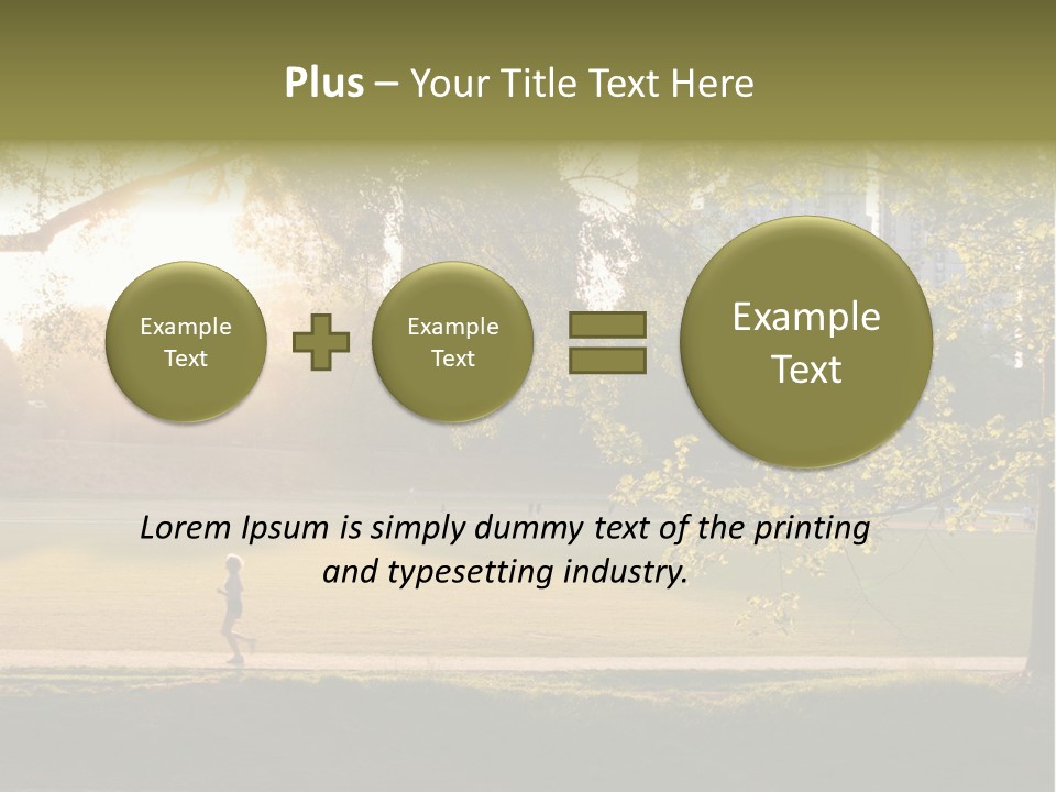 Piedmont Park In Atlanta, Georgia PowerPoint Template