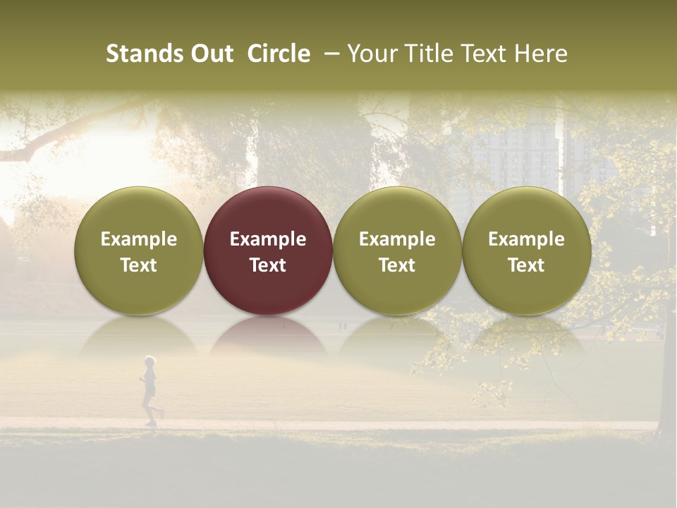 Piedmont Park In Atlanta, Georgia PowerPoint Template