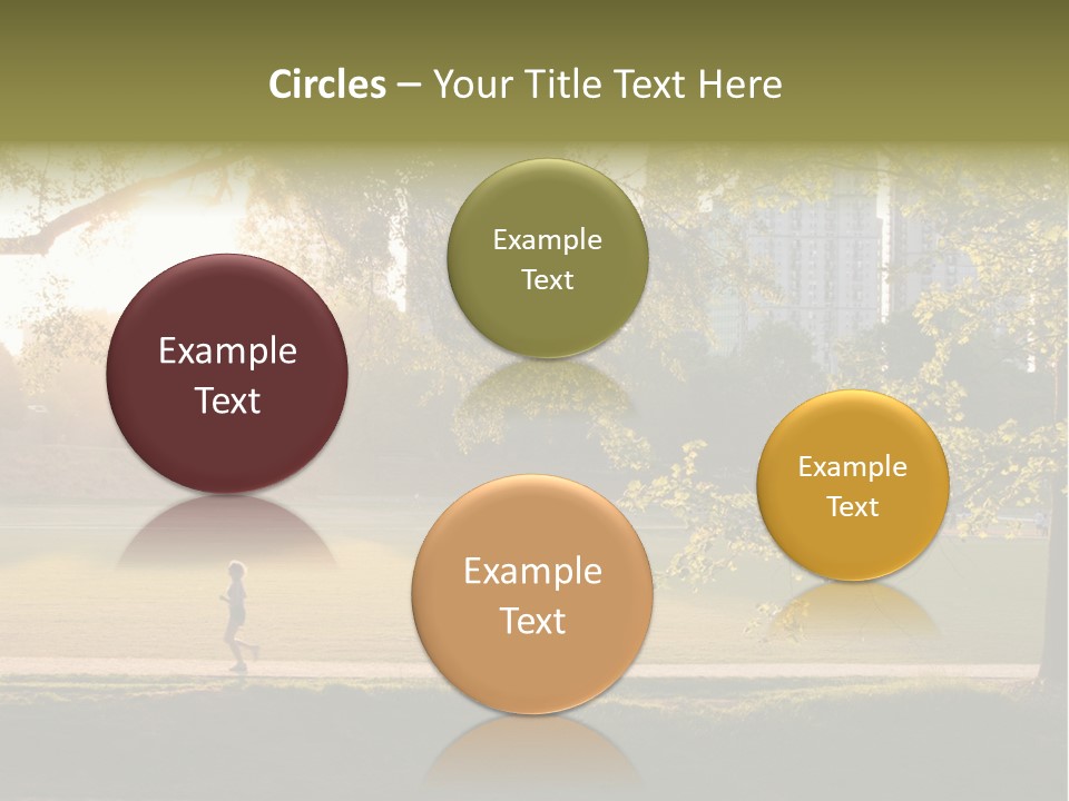 Piedmont Park In Atlanta, Georgia PowerPoint Template