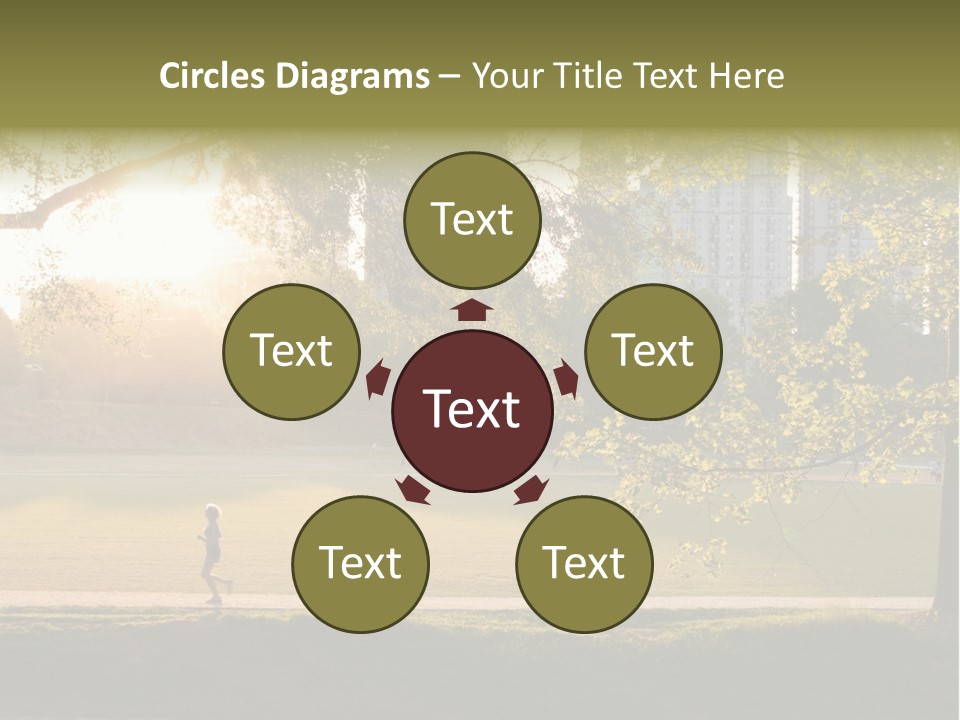 Piedmont Park In Atlanta, Georgia PowerPoint Template