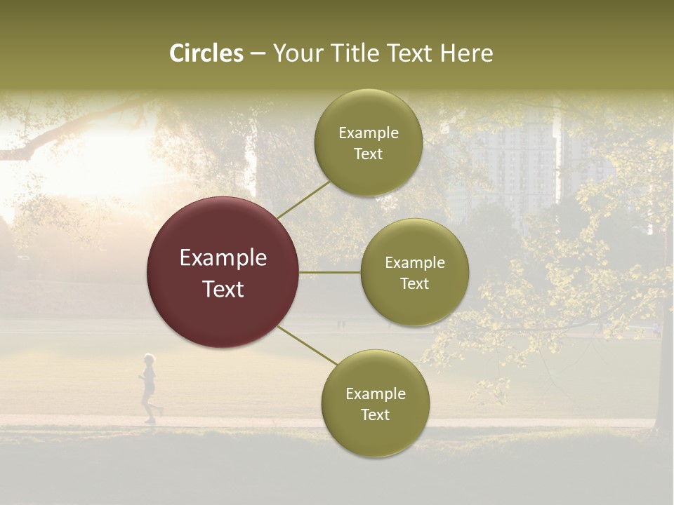 Piedmont Park In Atlanta, Georgia PowerPoint Template