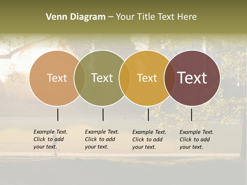 Piedmont Park In Atlanta, Georgia PowerPoint Template