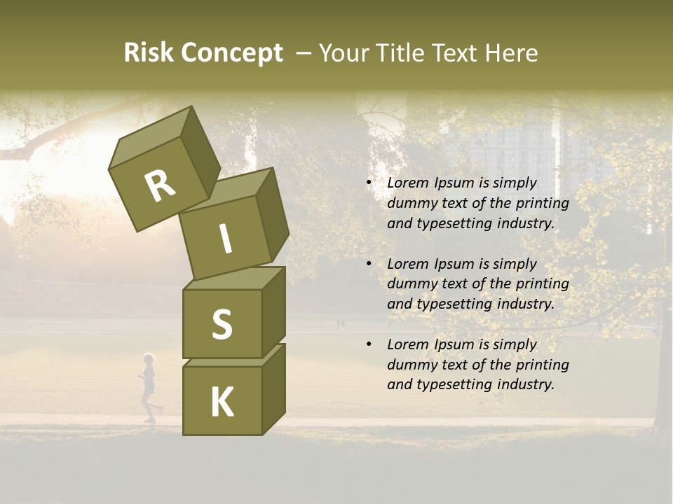 Piedmont Park In Atlanta, Georgia PowerPoint Template