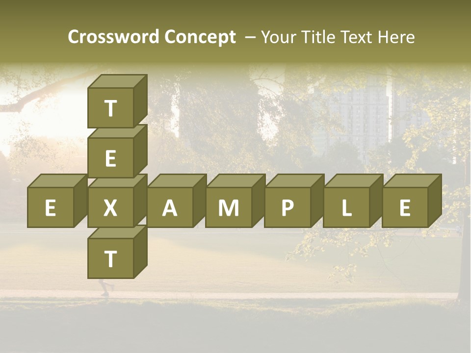 Piedmont Park In Atlanta, Georgia PowerPoint Template