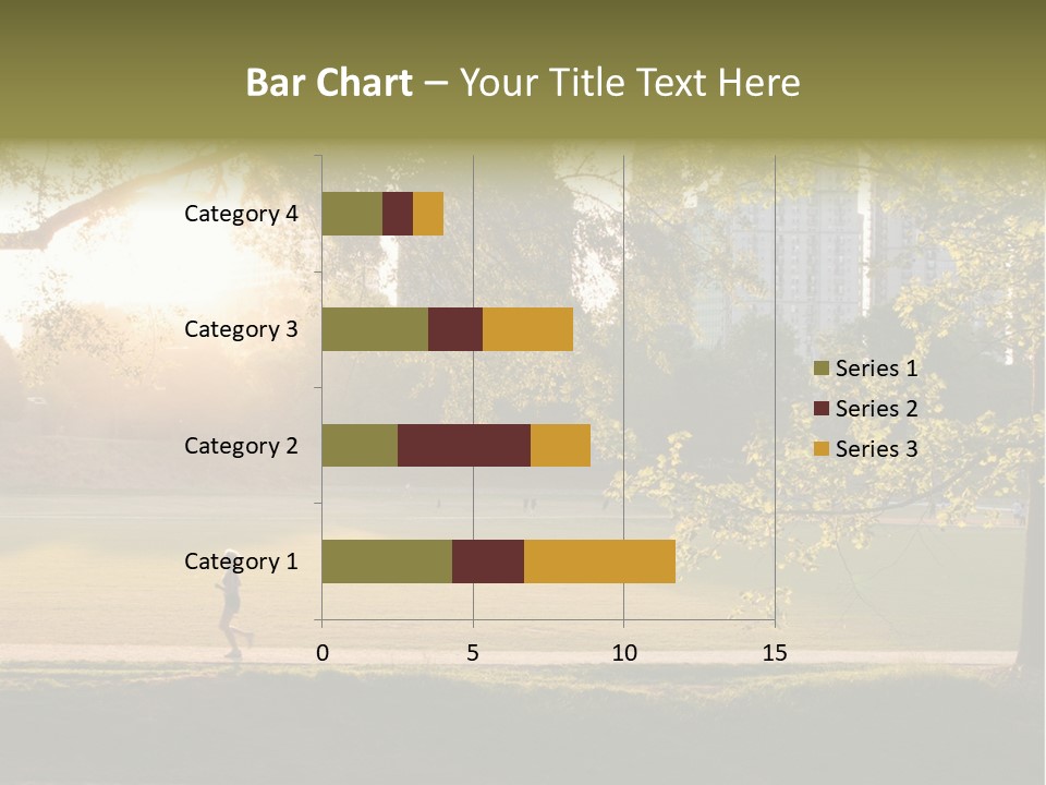 Piedmont Park In Atlanta, Georgia PowerPoint Template